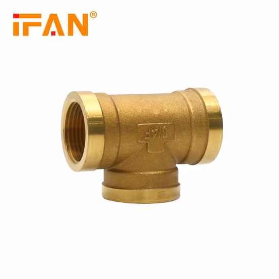 Accesorios de fontanería de latón Ifan, estilos completos, 20-63mm, Pn25, codo de enchufe, T, accesorios de tubería de latón Pex