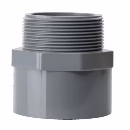 Sch40 Sch80 ASTM Plastic Plumping PVC UPVC CPVC Acoplamiento Codo Tee Accesorios de tubería con zócalo e hilo